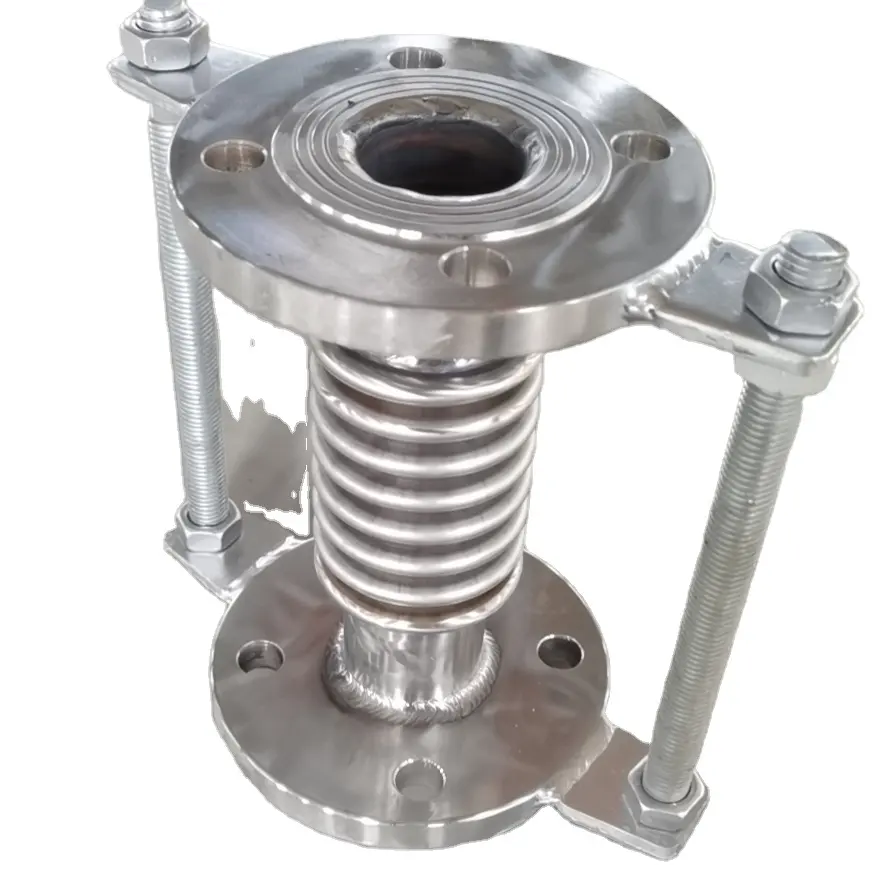 compensator metal hose bellows flange connects metal compensator stainless steel bellows hose