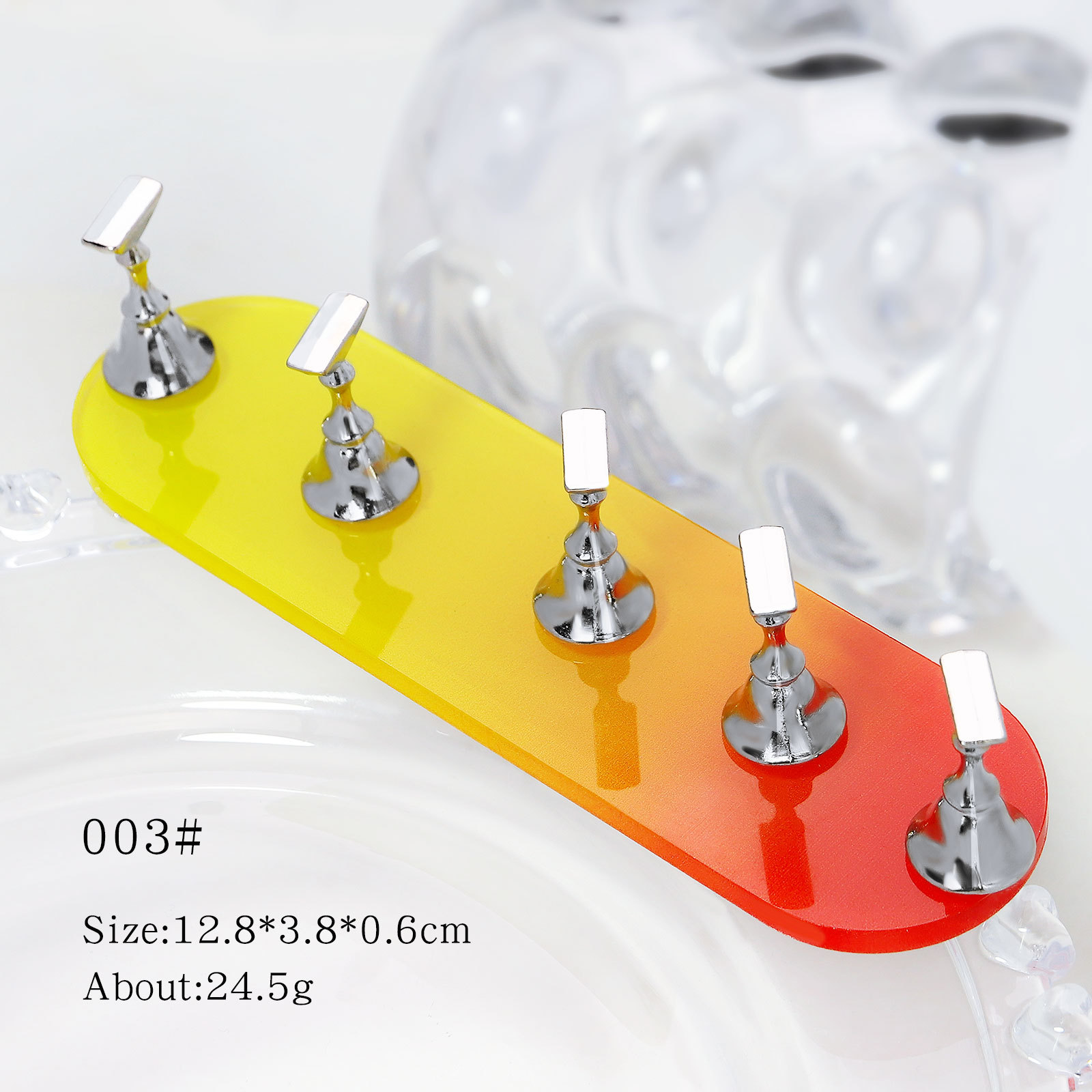 Titular de degradado rojo-amarillo [incluyendo 5 Titulares de punta de uñas]