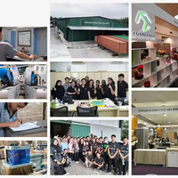 Moderno Armadio Archivio in Legno a 4 Ante con Ripiani, Colore Personalizzabile, OEM, Portadocumenti per Ufficio, Officina e Cucina, Prodotto in Malesia