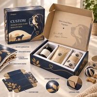 Boîte d'expédition personnalisée pour soins des chiens seniors, en carton ondulé brillant E-Flute, pour l'envoi de coffrets cadeaux pour animaux de compagnie