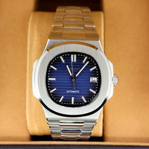 Montre pour homme de luxe, mécanique, en acier inoxydable, avec fond transparent, résistante à l'eau 3ATM - Product Image 2