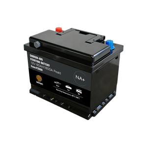 Batería de Arranque de Iones de Sodio de 12V 60Ah 1800A Pico, Batería de Sodio NA+ para Coche, Barco, RV, -40°C ℃ ~140 ℃   Rango de Temperatura Amplio - Product Image 1