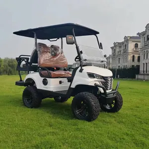 Nhà cung cấp thiết kế chuyên nghiệp Golf Cart 2 + 2 CHỖ NGỒI Golf Cart 4 chỗ ngồi buggypro TBM nâng 2 + 2 Mini Xe golf điện