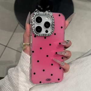 เคสโทรศัพท์มือถือเลนส์หูแมวลายคลื่นรูปการ์ตูนแบบ2 in <span class=keywords><strong>1</strong></span>เคสโทรศัพท์สำหรับ iPhone 16 17 PRO MAX 15 14 PLUS 13 12 MINI - Product Image 4