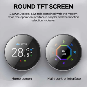 ปรับแต่งปุ่มควบคุมอุณหภูมิแบบสัมผัสหน้าจอ WiFi Smart Thermostat สำหรับหม้อต้มน้ำแก๊สและเครื่องทำความร้อนไฟฟ้า - Product Image 3