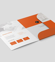 Carpeta de Presentación de Papel Blanco Tamaño A4 al por Mayor, Carpeta con Logotipo Personalizado, Laminación Mate, para Oficina y Pequeñas Empresas