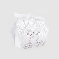 Magnifique Boîte à Bonbons Ajourée avec Dorure Or pour Mariage Fête Décoration Emballage Cadeau