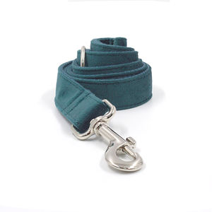 Collar de terciopelo turquesa para perros y gatos, correa de PANA con clip de metal, Etiqueta Privada, pedido a granel - Product Image 4
