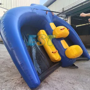 Esportes aquáticos brinquedos infláveis morcego voador forma peixe voador infláveis towables voadores