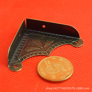 <b>Corner</b> <b>Protector</b> Carbon Steel 51x39x9mm Antique Style For Wooden Box Durable - Product Image 3