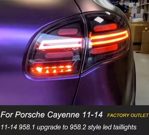 AURON Nuevas Luces Traseras LED para Cayenne 2011-2014 985.1, Luces de Freno con Señal de Giro Dinámica, Lente Transparente, Ajuste Universal - Product Image 4