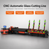 Ligne de découpe de verre CNC professionnelle YBKE, facile à utiliser, ligne de production de découpe de verre, ligne d'assemblage de découpe de verre intelligente