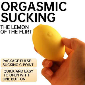 Massaggiatore Personale Femminile Lemon, Massaggiatore Corpo a Vibrazione a 10 Velocità con Funzione di Aspirazione, Prodotto per il Benessere Femminile in Silicone Impermeabile - Product Image 4