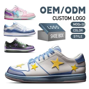 Zapatillas de deporte personalizadas fabricante pedido pequeño logotipo retro al por mayor OEM ODM Skateboard original casual Hombre zapatillas deportivas de baloncesto