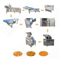 Industriële Automatische Groente Fruit Ui Knoflook Kurkuma Drogen Slijpmachine Poeder Productielijn Gember Productielijn