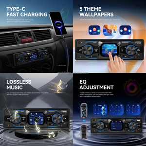 Podofo 1 DIN 2.17 ''xe Máy nghe nhạc MP3 màn hình cảm ứng đài phát thanh xe 2025c BT/FM/AUX/SWC/đôi USB/Type-C sạc nhanh/ISO giao diện - Product Image 3