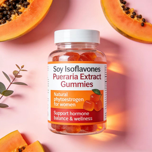 อาหารเสริมสมุนไพรฉลากส่วนตัว รับผลิตแบบ OEM ODM จัดหาสินค้าจำนวนมาก โซยไอโซฟลาโวน + ปูเออเรีย กัมมี่ - Product Image 2