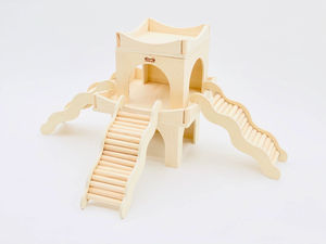 Escalera ondulada escalera colgante hámster plataforma <span class=keywords><strong>de</strong></span> oso dorado escalera <span class=keywords><strong>de</strong></span> escape <span class=keywords><strong>de</strong></span> varias habitaciones <span class=keywords><strong>escaleras</strong></span> <span class=keywords><strong>de</strong></span> madera - Product Image 2
