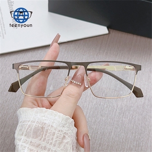Teenyoun 2024 lunettes photochromiques pour hommes lunettes de blocage de la lumière bleue <span class=keywords><strong>Photo</strong></span> gris montures optiques Anti-lumière bleue lunettes carrées - Product Image 4