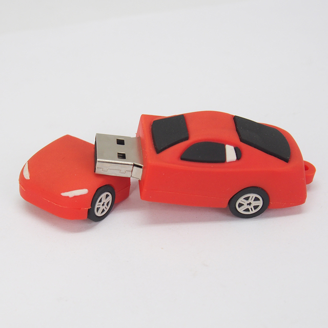 Promotional Usb Memory Stick Mobile Phone Pen Drive Adorable Silicone racing car Usb Flash Disk for Corporate Gift