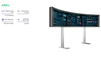 Kesino Support de bureau à double écran réglable en hauteur Accessoire pour moniteur d'ordinateur vertical Nouveau produit