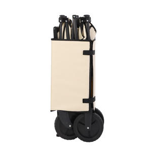 Chariot de jardin pliable tout-terrain réglable robuste personnalisé pour la plage, les pique-niques et le camping - Product Image 4