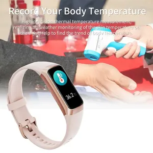 Pulsera Inteligente con Monitor de Actividad Física, Recordatorio de Mensajes, Monitor de Frecuencia Cardíaca y Sueño, Resistente al Agua, Compatible con Android e iOS, Correa de Acero Inoxidable, Deportiva - Product Image 4