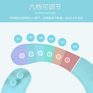 Baby Silicone Waterproof Bib With Bow Tie Design For 0-12 Months Infants Light Blue Color - Product Image 3