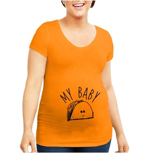 Vêtements de maternité pour femmes enceintes, <span class=keywords><strong>robe</strong></span> en coton et polyester, t-<span class=keywords><strong>shirt</strong></span>, hauts et t-shirts de maternité - Product Image 2