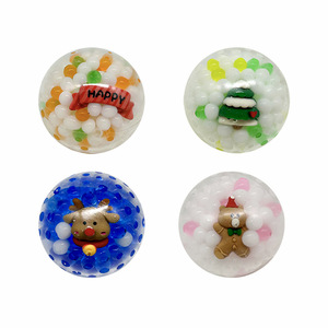 Cross-Border for Christmas Squeeze Toys Stress Relief Balls Christmas Set TPR Factory Wholesale Bubbles Age 7-14 Color Box - Product Image 4
