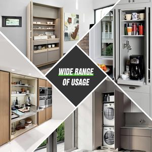 Perlengkapan Rel Pintu Lipat Modern 12-Inci dari Baja Anti Karat untuk Pintu Kabinet Tersembunyi, Penggunaan Dapur dan Ruang Makan <span class=keywords><strong>4</strong></span> - Product Image 6