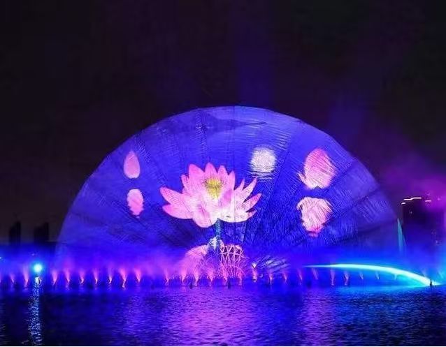 Outdoor 3D Projection Mapping Video Screen Wall Decorate Building Interactive Projector Metal Portable Lightweight 6000 Lumens