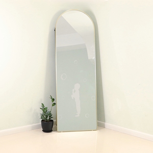 <span class=keywords><strong>Specchio</strong></span> <span class=keywords><strong>a</strong></span> Figura Intera Moderno Contemporaneo con Cornice in Alluminio Arcuata e Vetro Fatto <span class=keywords><strong>a</strong></span> Mano, Decorazione per la Casa, Prezzo all'Ingrosso - Product Image 4