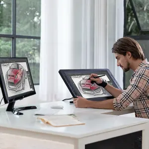 HUION Kamvas pro 24专业钢笔平板电脑艺术动画电子数字手写绘图触摸屏显示器