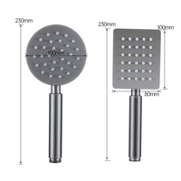 Kepala Shower Profesional dari Baja Tahan Karat SUS304 dengan Injeksi Udara, Tekanan Tinggi, dan Filter untuk Pasokan Proyek Spa Hotel.