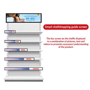 Barra estirada de 8,8-86 pulgadas, pantalla Lcd, señalización <span class=keywords><strong>Digital</strong></span>, reproductor de publicidad, supermercado, centro comercial, estante inteligente, pantalla de barra Lcd - Product Image 3