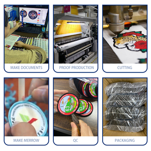 ユニフォームウェア用のカスタムサッカーチーム名ロゴマシン織りスポーツファブリックパッチとバッジのアイアン - Product Image 6