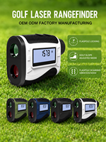 Télémètre laser de golf Anbachi avec fonction de compensation de pente, verrouillage du drapeau, vibration, magnétique, rechargeable, étanche, 7x 905nm LCD