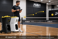 Sistema de Entrenamiento Profesional de Pickleball PP-Smart Pro, 80 Pelotas, Control Remoto por Aplicación de Doble Modo, Máquina de Pelotas de Grado Comercial y para Clubes