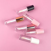 Tubes de brillant à lèvres vides de 1.2ML, conteneurs transparents, Mini bouteilles rechargeables de baume à lèvres, tubes et boîte de brillant à lèvres, étiquette personnalisée
