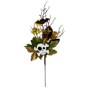 Decorazioni di Halloween piante artificiali foglia d'acero nero bacca <span class=keywords><strong>zucca</strong></span> pick per la decorazione dell'interno <span class=keywords><strong>della</strong></span> casa di Halloween - Product Image 6
