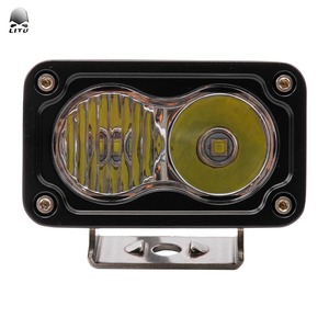 2 uds LED Pods ámbar 20W 3 pulgadas luz de conducción <span class=keywords><strong>Amarillo</strong></span> Blanco luz LED parachoques luces laterales para Jeep - Product Image 4