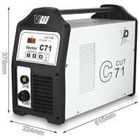 VECTOR WELDING Machine à souder plasma à inverseur 70A, découpeur plasma, soudeurs C71
