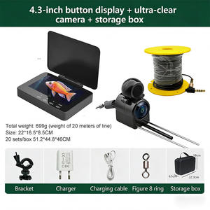 Caméra de pêche sous-marine portable JXI avec écran tactile 4,3 pouces, lisible en plein soleil, 1280/720p, étanche IP68, câble de 15-30 m, vision nocturne - Product Image 2
