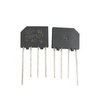 Diode de pont redresseur KBP307 3A 1000V, composant d'alimentation monophasé, redresseur en pont