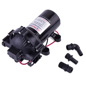 Newmao 5.5GPM 20 LPM de agua de la bomba de 60PSI presión santoprene diafragma 12V caravana, barco, camping de bomba de agua de riego