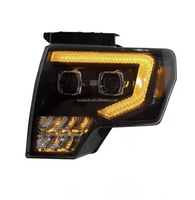 Accessoires pour pick-up 4x4, phare avant noir pour F150 09 10 11 12 13 14 2009 2010 2011 2012 2013 2014, phare LED