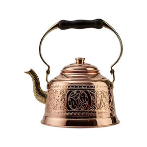 Fournisseur vérifié : Bouilloire de style antique en cuivre, finition traditionnelle arabe, bouilloire artisanale pour la préparation du thé - Product Image 1