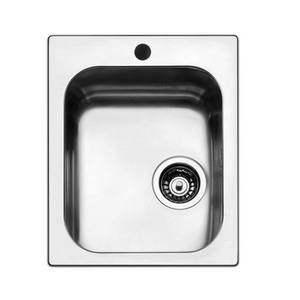 Fregadero Empotrado de Acero Cepillado 42x50 cm, Fregadero de Cocina de un Solo Tazón - Product Image 1