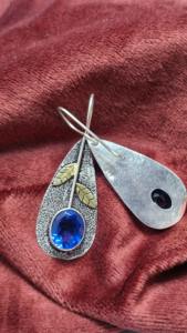 Hot Selling Elegant Handmade Tanzanite Dangle <b>Earrings</b> in 925 Sterling Silver Jewelry Gift Great Price - Product Image 3